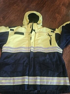 5.11 Tactical Jacket Mens 4x Responder Heavy Hi-VIS Parka Coat Reflective 2-in-1
